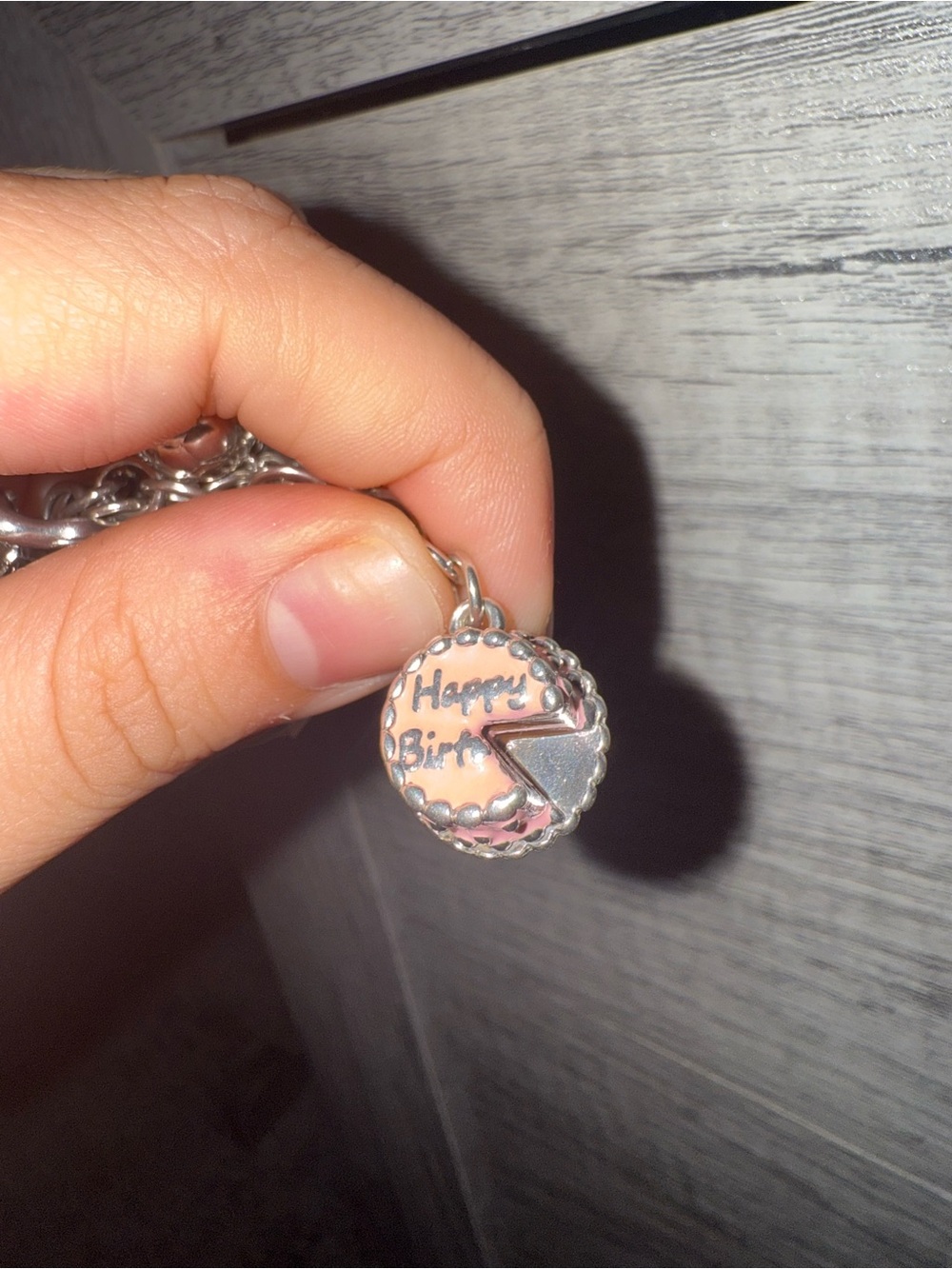 James Avery Pink Enamel Birthday Cake Charm - Picture 6 of 6
